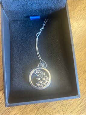 LA Rocks .925 sterling silver celestial pendant necklace